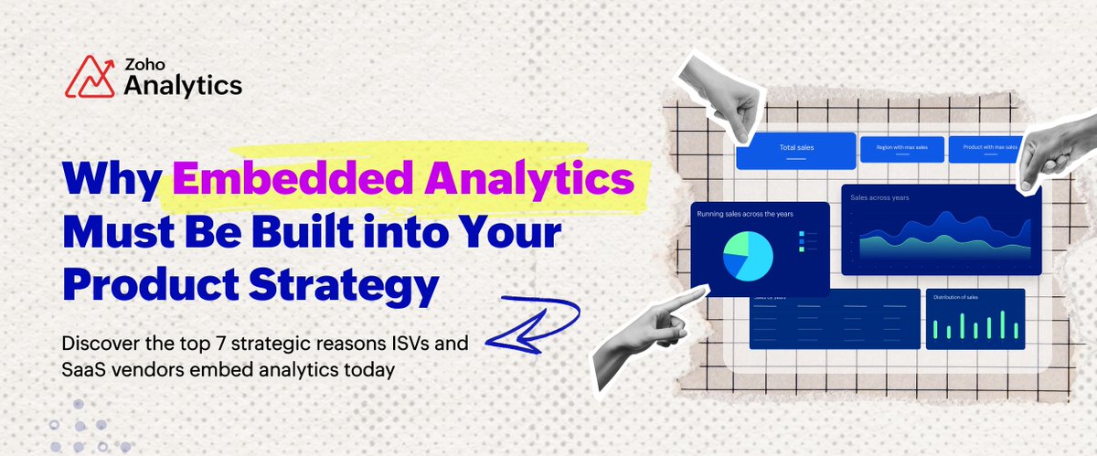 ZohoAnalytics's tweet image. Today&apos;s business users expect insights to be available  within their everyday workflows

Here&apos;s our latest blog that outlines the key strategic reasons for #EmbeddedAnalytics, besides a tentative checklist to find a suitable provider.

Read it here 👉 zma.page/2Z3