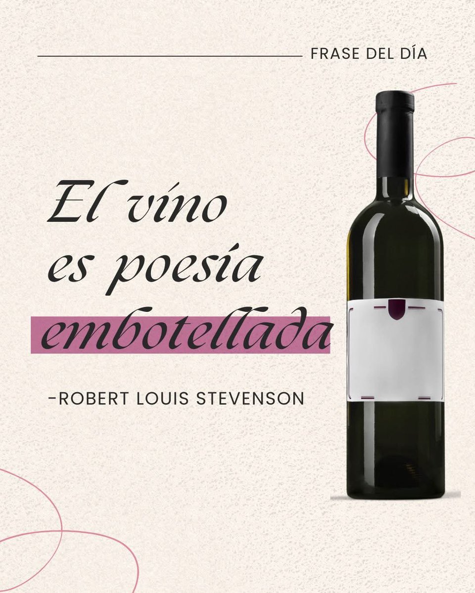 De acuerdo con Robert Louis Stevenson, el vino es el arte líquido perfecto. ¡Estamos de acuerdo! 👀¿Alguien más?. 🥂