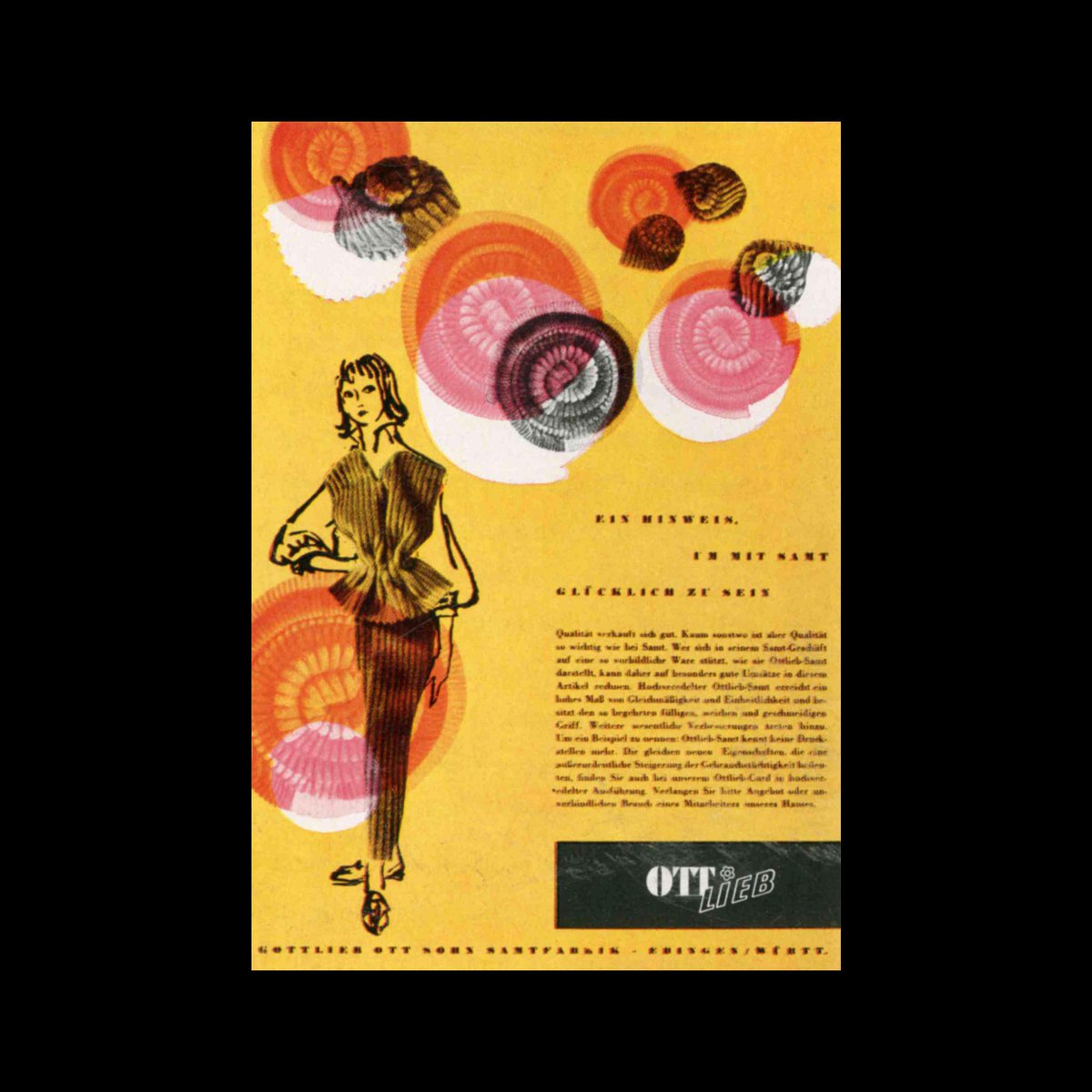 DesignReviewed's tweet image. The work of Sigrid and Hans Lämmle. Scanned from Gebrauchsgraphik, 4, 1958. designreviewed.com/artefacts/gebr… #gebrauchsgraphik #advertisting #illustration