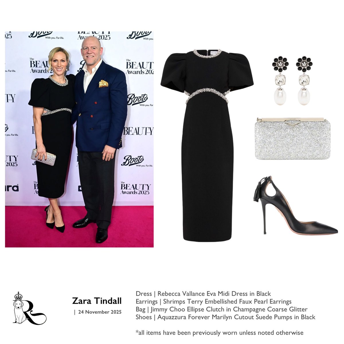 Last evening, Zara Tindall was photographed on the red carpet with her husband, Mike. The 44-year-old daughter of Princess Anne enjoyed a date night with her beloved at The 2025 Beauty Awards #ZaraTindall