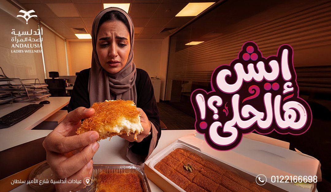 AndalusiaLadies's tweet photo. خلاص أكيد فهمتي إني ما أقصد حلاكي
لازم تقللي الحلى عشان تحافظي على حلاكي يا حلوة
الحَلى الحقيقي في نظامك الغذائي اللي قادر يحميكي من السكري.
ولو تحتاجي مساعدة أو تحسي بأي عرض، احجزي استشارتك الحين، في عيادة التغذية بأندلسية فرع الأمير سلطان. https://t.co/Y2c1jkVOGQ