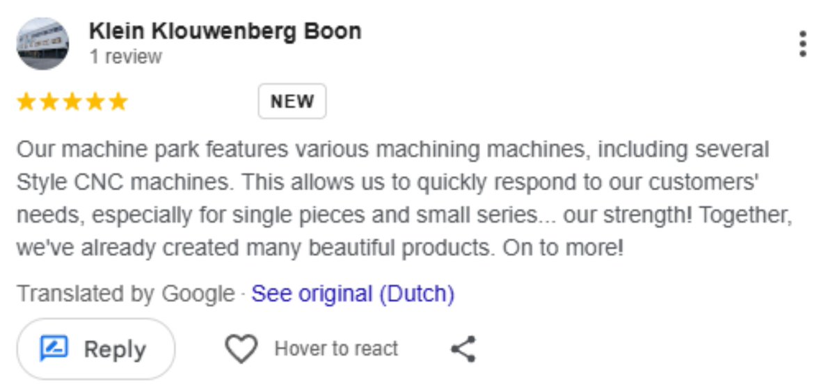 STYLECNCMachine's tweet image. At STYLE CNC Machines, we always say we&apos;re proud of what we do, but we&apos;re even more proud of the people who create beautiful products on our machines.

This is also true for Klein Klouwenberg Boon. They have four STYLE CNC machines and are located in Deventer. Check the review: