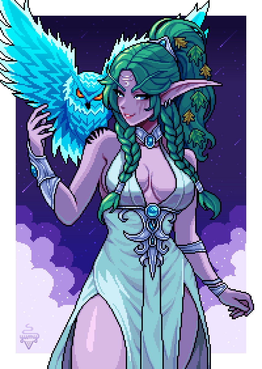 Tyrande Whisperwind 💙🍃
#pixelart #worldofwarcraft