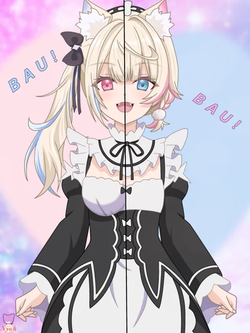 #いい双子の日 記念(11/25) #ラムレム のメイド服を着た #フワモコ ちゃん #FWMCpix #リゼロ