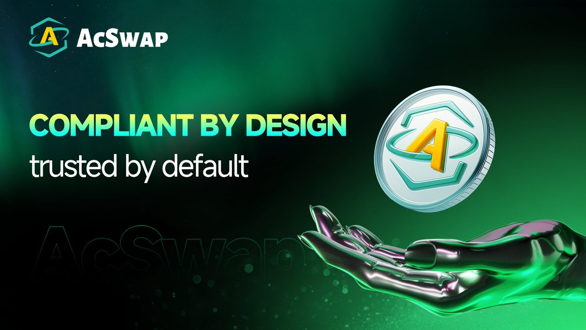AcSwapV2's tweet photo. โ๏ธ Trust grows with compliance.
AcSwap integrates KYC / AML-ready modules
to align DeFi innovation with global regulatory standards.
#Compliance #Transparency #AcSwap https://t.co/JK2uBrn8Ig