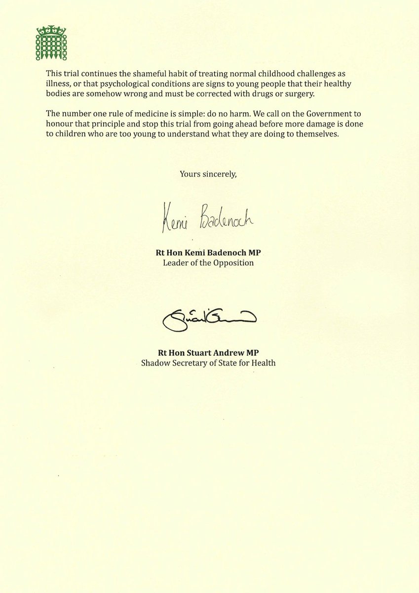 No child is born in the wrong body.

I cannot believe we are back to square one, with NHS England backing an experimental trial of puberty blockers on healthy, vulnerable children, ignoring the damage already done. 

The No1 rule of medicine is "do no harm".

This is activist