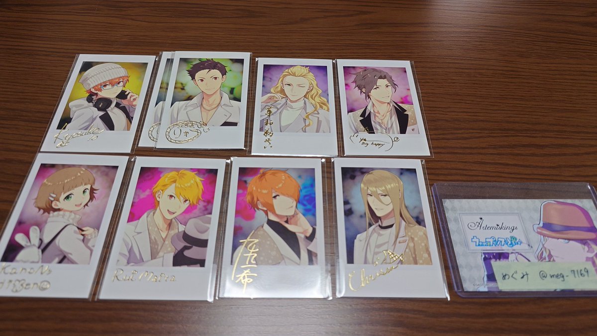 交換】SideM FiFS展 インスタントフォト風カード フォトカ White 泊 譲