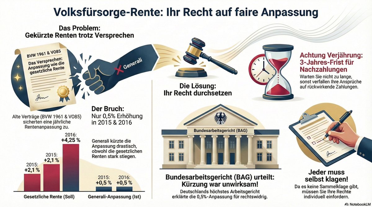 #bAV #Betriebsrente #Volksürsorge #Generali Mehr erfahren Sie auf keinesorge.org