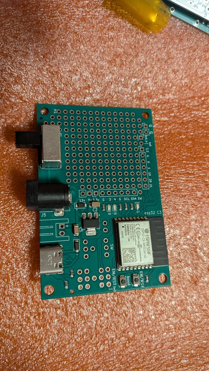 ken_raicesuki's tweet image. 来たぜ！
#esp32 #JLCPCB