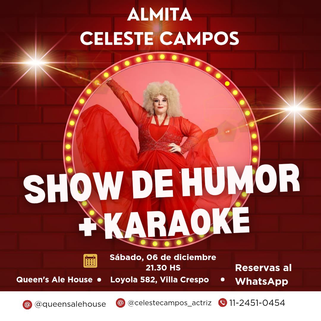 Villa crespo esta noche Especial con ALMITA como anfitriona ! 
✨❤️🎤🎼🎭 Veni a cantar conmigo y disfrutar #singer #canto #show