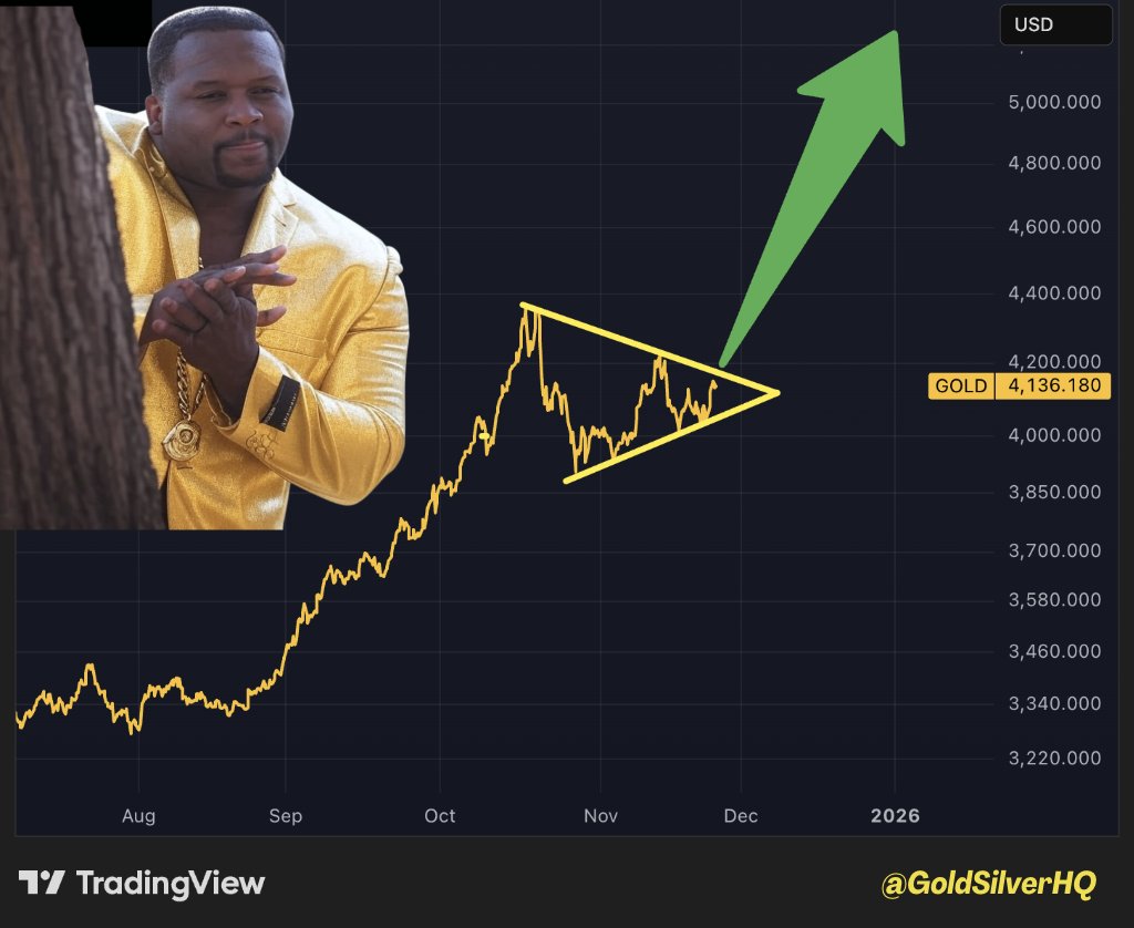 GoldSilverHQ's tweet image. Gold is cooking.