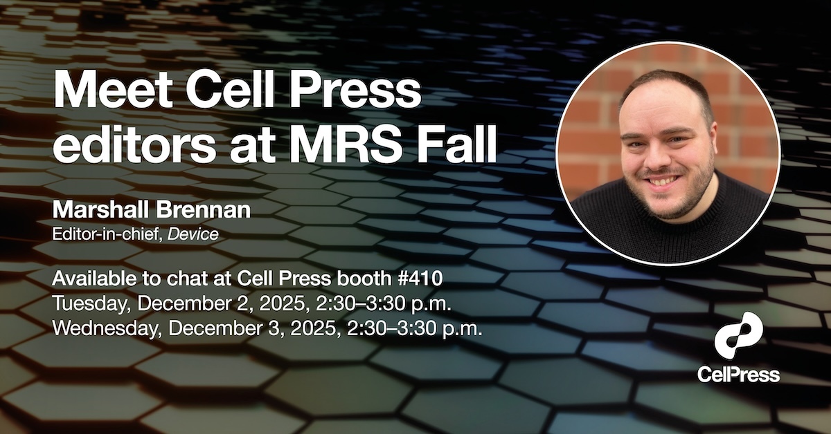 Device_CP's tweet image. Let’s talk #MaterialsScience! Editor-in-chief @Organometallica will be at #F25MRS next week. Come and say hello and discuss your research with him.