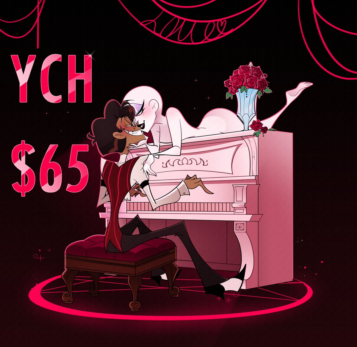 dollymorph's tweet image. Human Alastor YCH!
(7 Slots Available)
-Body Type changed   
-Expression can be changed   
-Any gender  
Comment below or send me a DM if interested! #HazbinHotelAlastor #alastorhazbinhotel #HazbinHotelOC #YCH #Alastor #HazbinHotelYCH