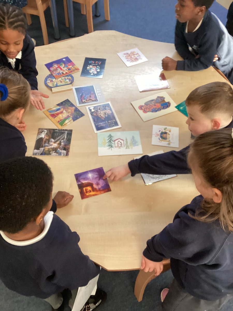 Year1_OLSP's tweet photo. Year 1 have been looking at Nativity artwork. They have compared different scenes and discussed how Jesus is represented in each picture. #RE_OLSP https://t.co/vzQ1ICB449