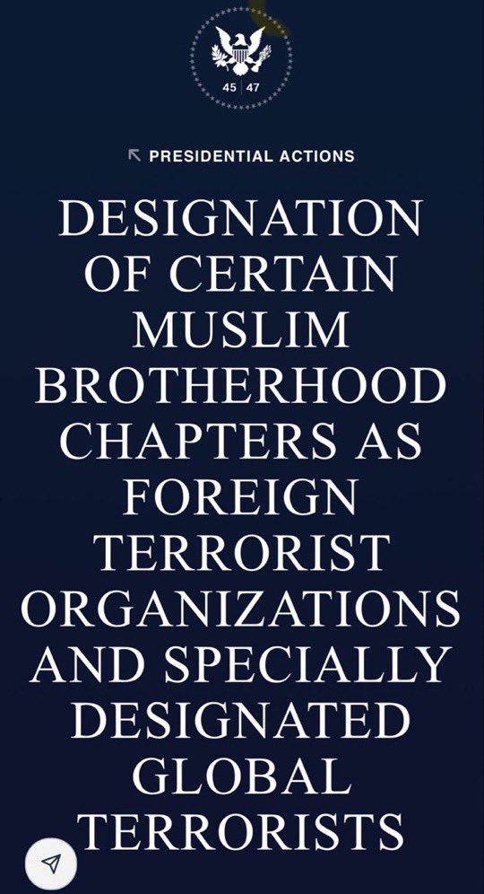MariosKaratzias's tweet image. President Trump signed an EO kicking off a 75-day review process for certain chapters of Muslim Brotherhood to be designated as Foreign Terrorist Organisations ( in Egypt, Jordan, Lebanon)

Laura Loomer @LauraLoomer the #MAGA major influencer slams it as &quot;Kabuki theatre&quot; because…