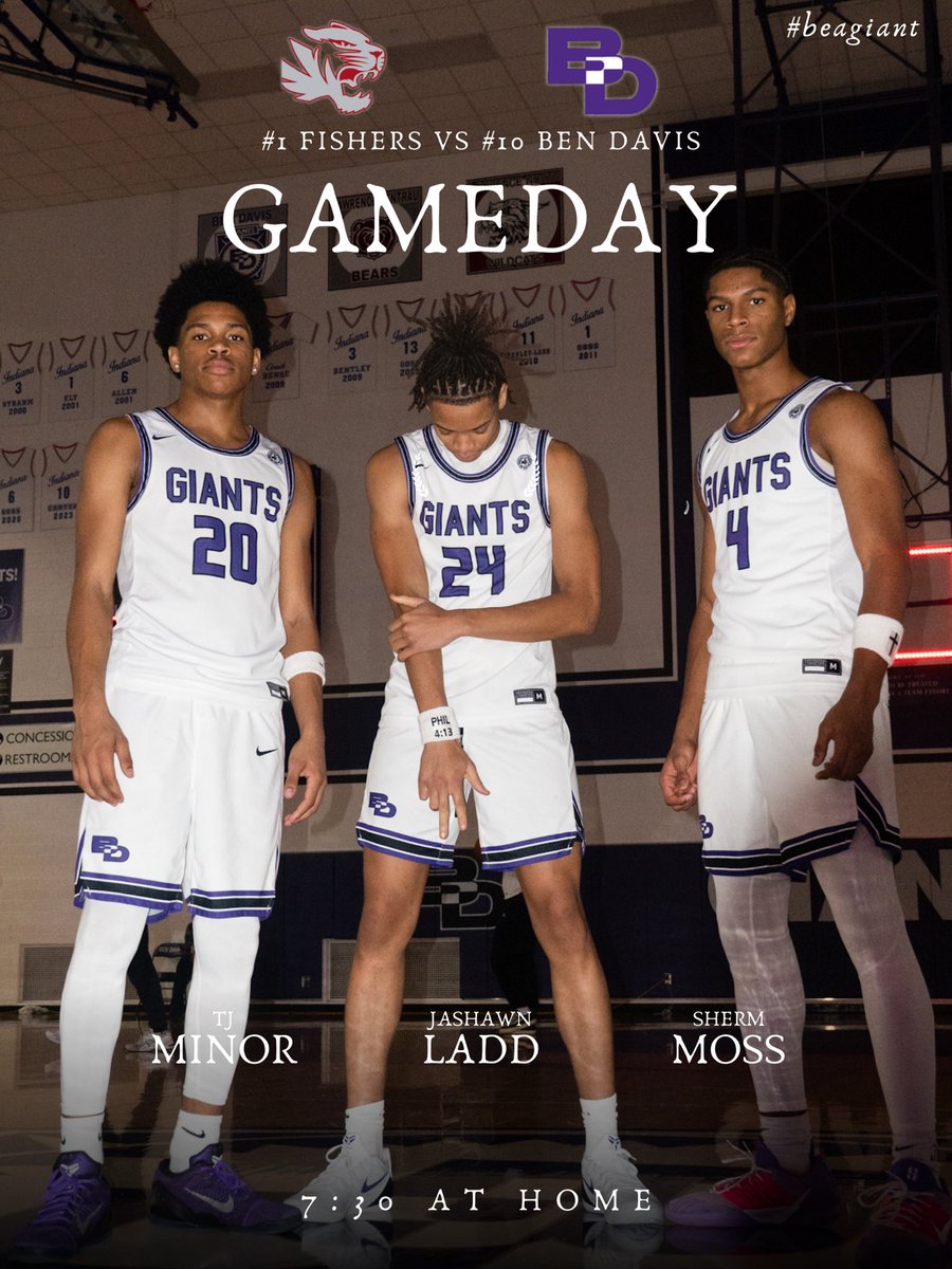 🚨IT’S GAMEDAY GIANTS!!!🚨
📍HOME
🆚FISHERS 
⏰JV 6 | VAR 7:30 
🎟️ public.eventlink.com/tickets?t=1597…
👕PURPLE PRIDE
SHOW UP AND MAKE SOME NOISE AS OUR GIANTS LOOK TO GET OFF TO A 1-0 STAR THIS YEAR!!
<a href="/KyleNeddenriep/">Kyle Neddenriep</a> 
<a href="/WBDGIndy/">Indy's Giant 90.9, WBDG Radio</a>