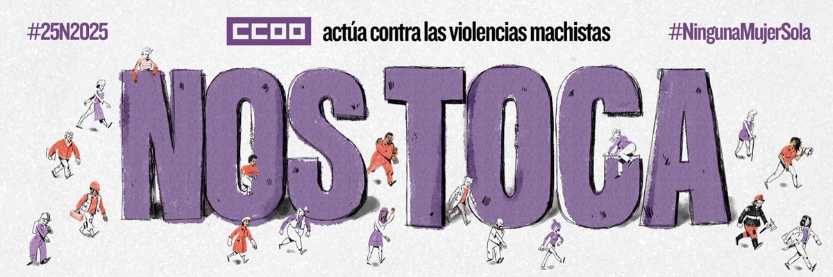 ccoo_indra's tweet image. 🟣 Hoy, #25N, es el Día Internacional por la Eliminación de la Violencia contra las Mujeres.

ccoo.es/39344e56621c53…

Desde CCOO nos sumamos a los diferentes actos y manifestaciones organizados por todo el país. Únete a nosotros!

Porque Nos toca. #NingunaMujerSola

#25N2025