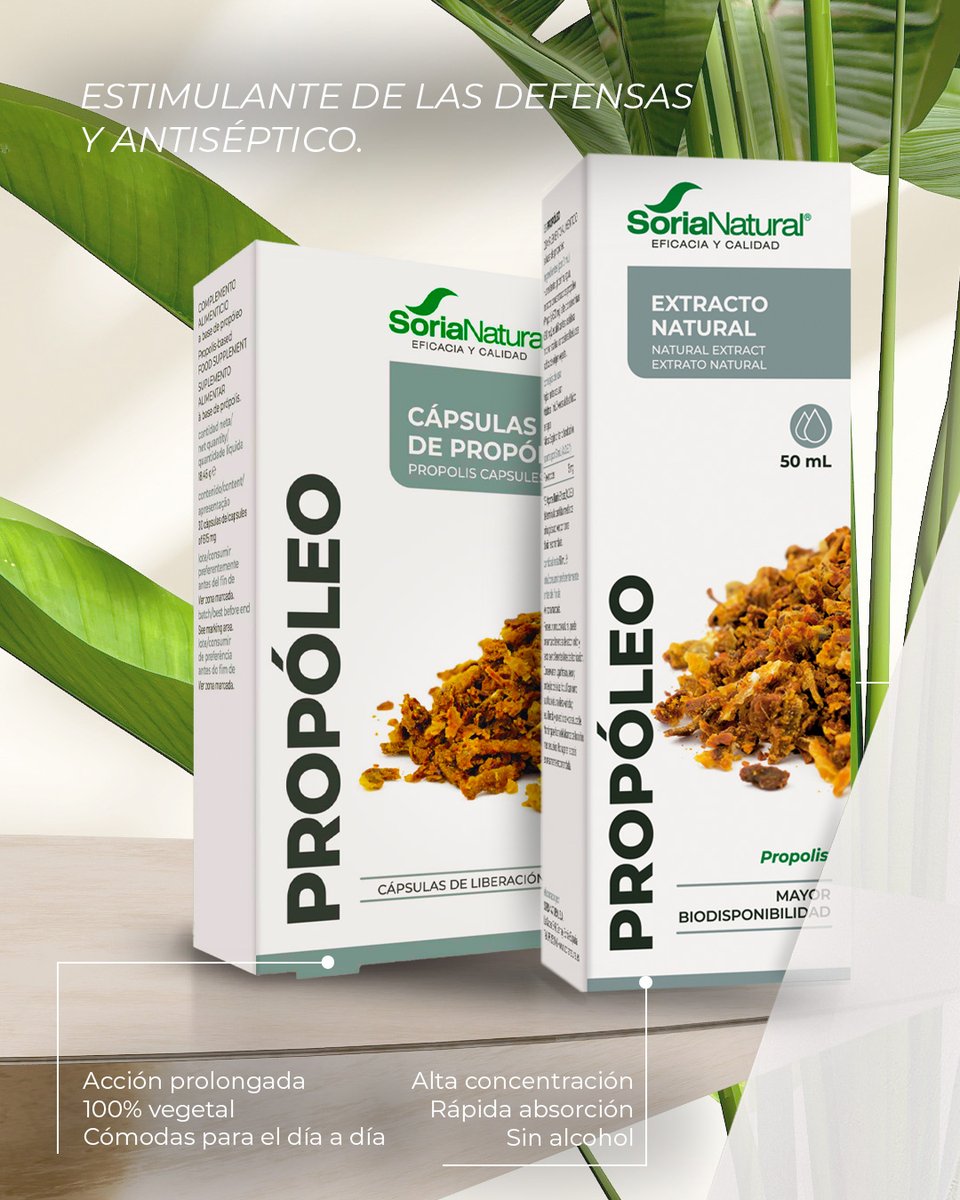 🍯¿El ingrediente natural que nunca falla cuando llega el frío? 👉 ¡El propóleo!
💊Cápsulas: toma cómoda y apoyo prolongado.
💧Extracto: formato líquido, práctico y fácil de dosificar.
🌿Dos opciones, un mismo objetivo: tu bienestar.