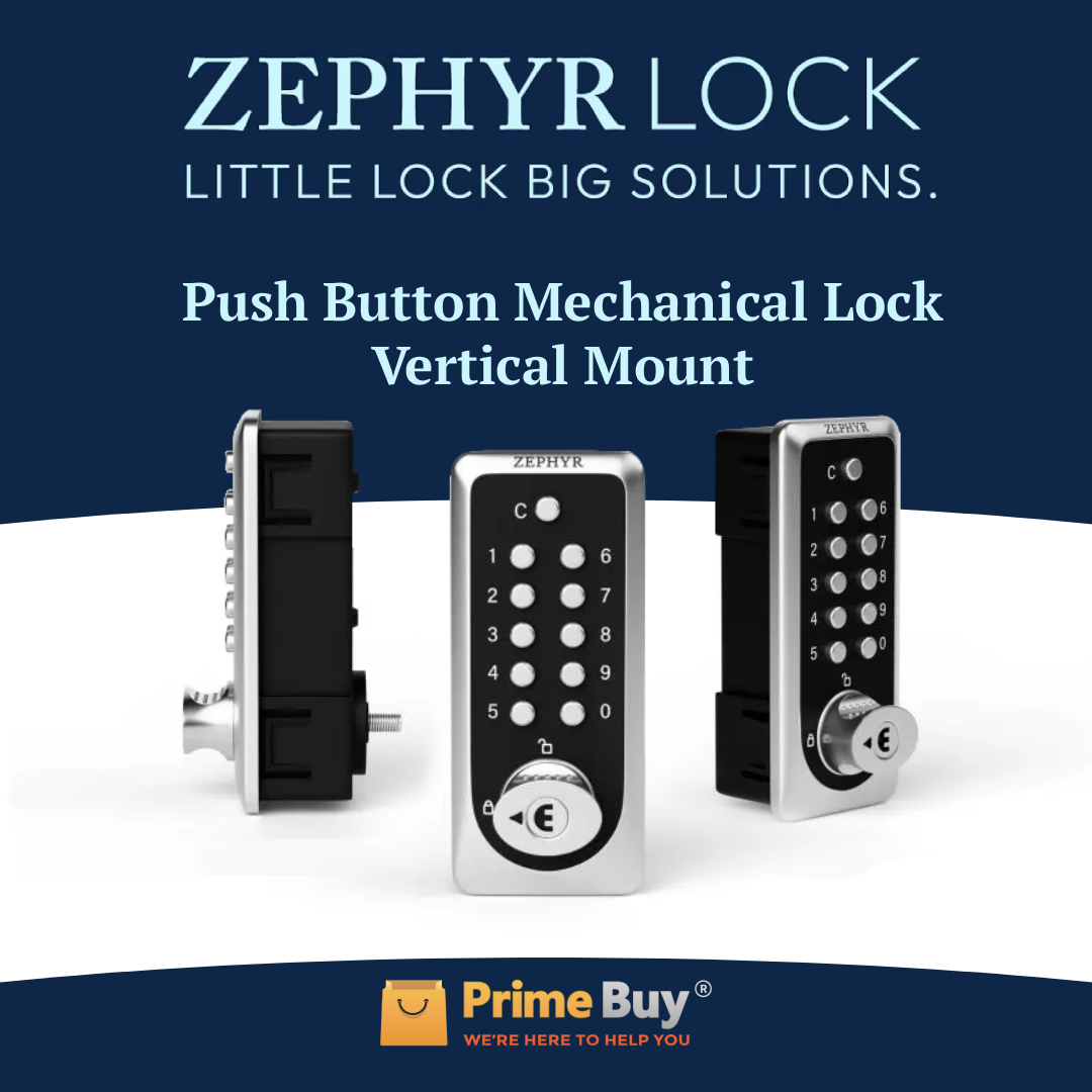 MegaSolutionsL1's tweet image. 👉bit.ly/3MkIBmm Zephyr Secure 6510 Professional Series Push Button Lock (vertical version): buy it on Prime Buy🛍️. The lock has a unique push-button design &amp;amp; is perfect for gyms, fitness centers, etc. #zephyrlock #pushlock #Lock #locks #pushbutton  #lockouts #safety