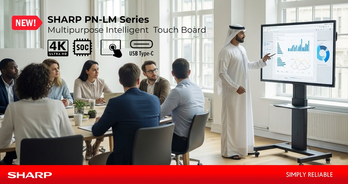 SharpSolMEA's tweet image. 𝐄𝐥𝐞𝐯𝐚𝐭𝐞 𝐂𝐨𝐥𝐥𝐚𝐛𝐨𝐫𝐚𝐭𝐢𝐨𝐧 𝐰𝐢𝐭𝐡 𝐒𝐇𝐀𝐑𝐏 𝐏𝐍-𝐋𝐌 𝐈𝐧𝐭𝐞𝐥𝐥𝐢𝐠𝐞𝐧𝐭 𝐓𝐨𝐮𝐜𝐡 𝐁𝐨𝐚𝐫𝐝𝐬
📷 Discover more: sharpdisplaysolutions.com/produc.../pn-l…