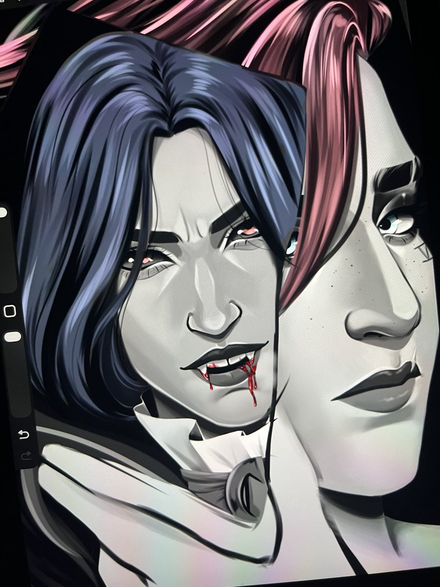 magrnarts_'s tweet photo. Ok I know that it’s almost Christmas but I forgot to share over here this drawing I made for Halloween of these two cupcakes 🧛‍♀️

Also, this drawing is also to celebrate the first year of the second season of Arcane 🫶🏻

#arcane #caitvi #drawing #fanart https://t.co/G1EzqxUqmk