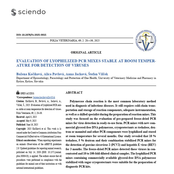 Dept of Epizootiology, Parasitology and One Health tweet media