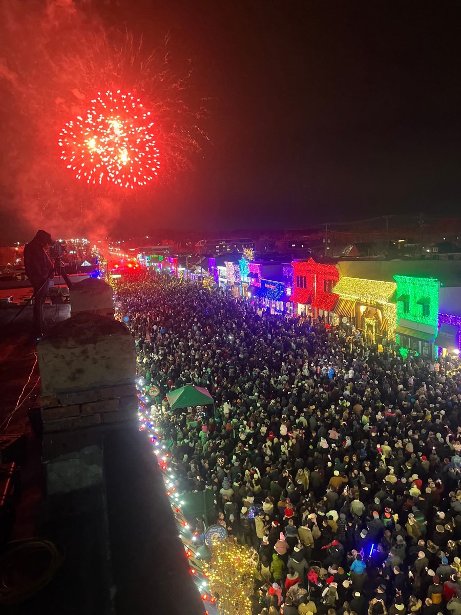Big Bright Light Show lit up downtown Rochester last night.