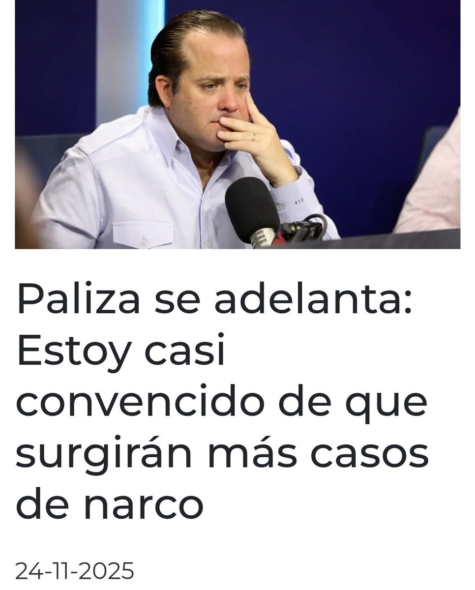 winstonsantosu's tweet photo. Paliza pretende culpar al PLD de que el PRM sea un partido plagado de narcos. ¡Qué cinismo! https://t.co/1SdQyyKusm