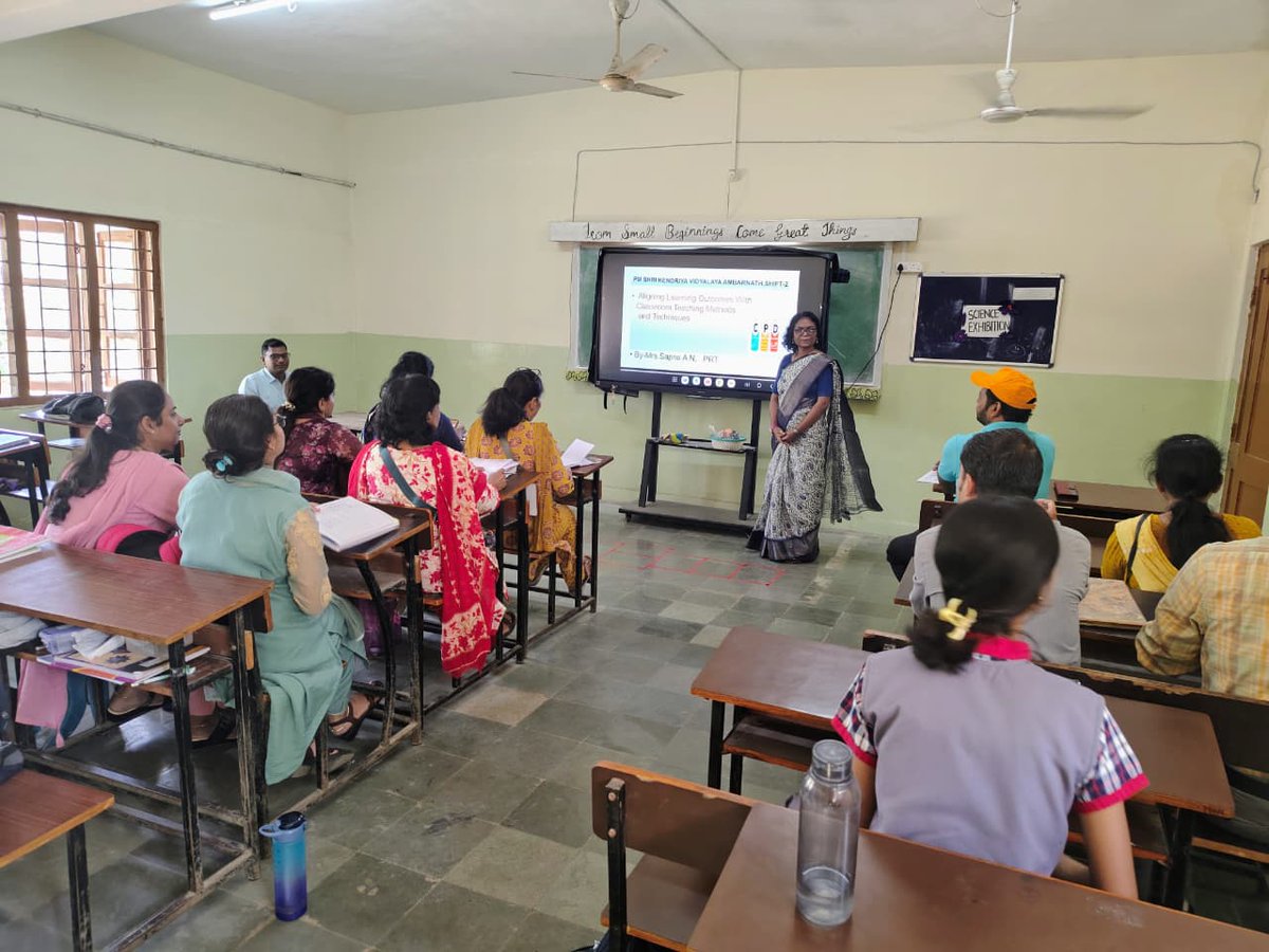 kvordamb's tweet image. CPD training on Aligning Learning Outcomes with Classroom Teaching Methods and Techniques—enhancing teaching practices for meaningful learning.
@dpradhanbjp

@binodbehera25

@KVS_HQ

@ZIETMUMBAI

@KvsMumbai