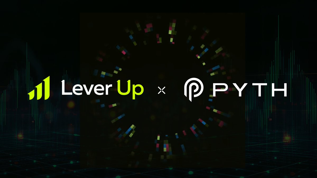 LeverUpとPyth Networkのコラボレーショングラフィック