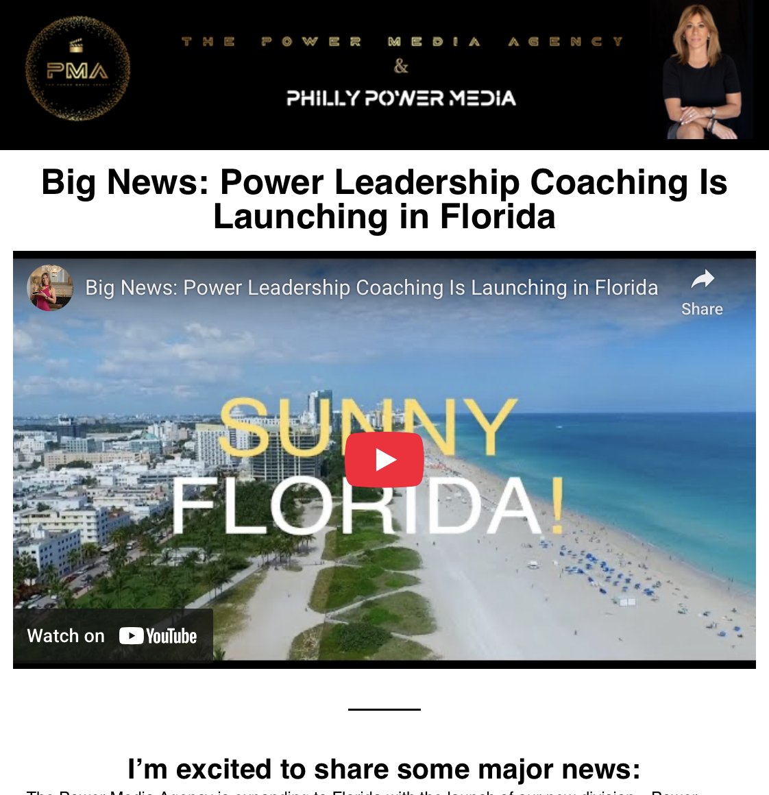 In case you missed it, here's the latest news from The Power Media Agency, 📰 including our expansion to Florida, 🌴 why we are grateful this year, ❤️ and our free public speaking tips to level up your presentation skills! 🎤Check it out!💥
thepowermediaagency.com/so/4bPgSBUxM?l…