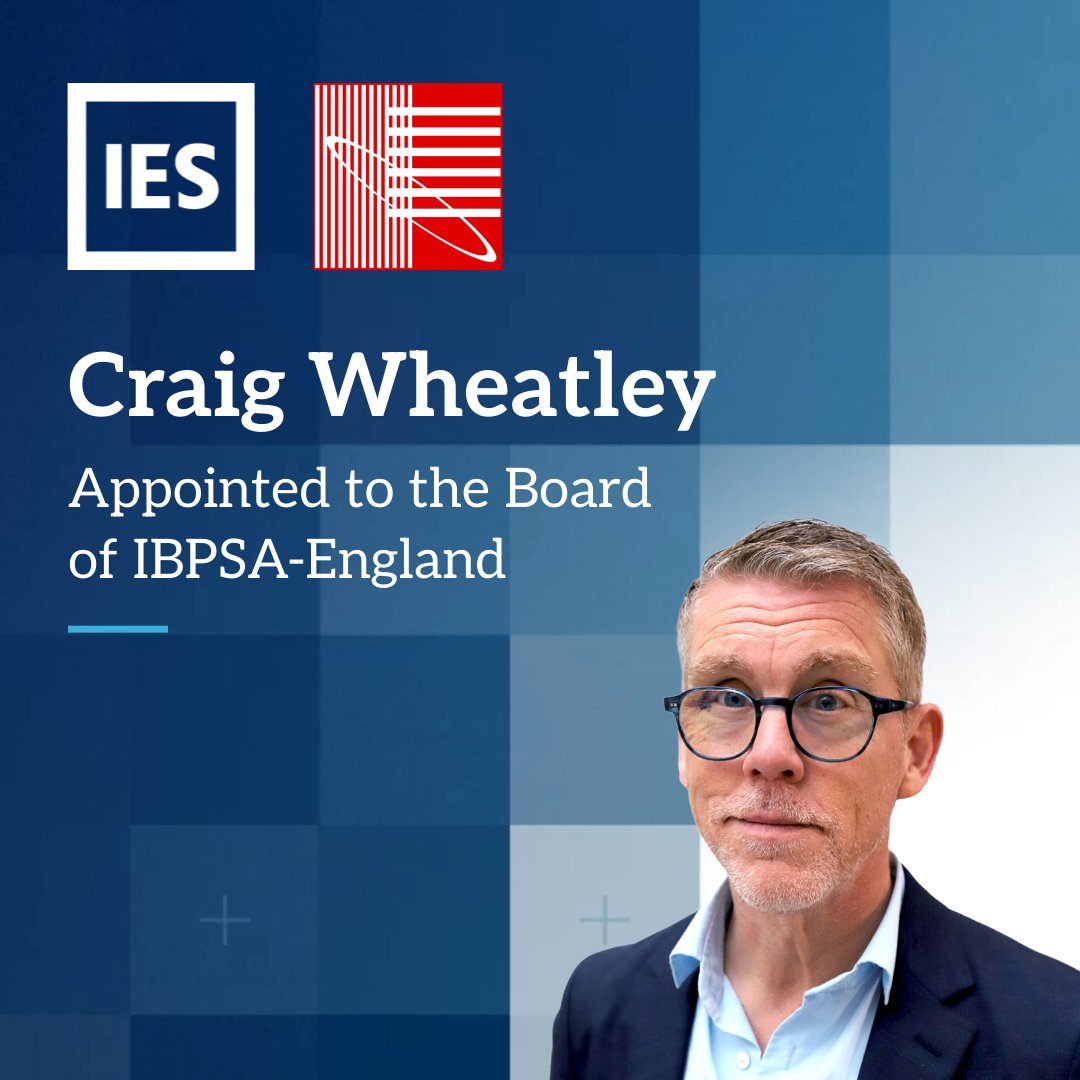 IESVE's tweet image. 🎉 Congratulations to Craig Wheatley

We’re delighted to announce that @Craig Wheatley, Chief Commercial Officer at IES, has been elected to the @IBPSA-EnglandBoard.

👉 Read more at bit.ly/4oUQm0V

#IESVE #BuildingPerformance #BuildingSimulation #EnergyModelling