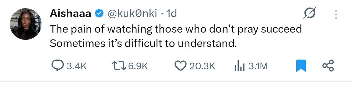 UnkleAyo's tweet image. The mind of the religiously entrenched is a dangerous clustermaze. 

The self exaltation, the uncanny feeling of superiority, the delusion of personally engraved thrones in the afterlife - a delusion that predisposes them to subhumaning non participants of their religion even…