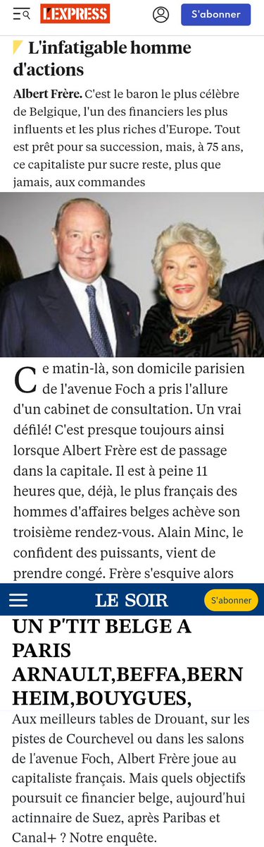 JozDire's tweet photo. Le baron #AlbertFrère habitait à Paris l'#AvenueFoch comme Epstein dès 2001

«Certains l'ont qualifié de personnage le plus influent de Belgique🇧🇪 &amp; de France🇫🇷»

Membre d'exception du #JockeyClub

Cité sur la liste #W_Nath incluant Nihoul, il vivait à -4kms de Dutroux #Loverval https://t.co/uMCKDaIGM6