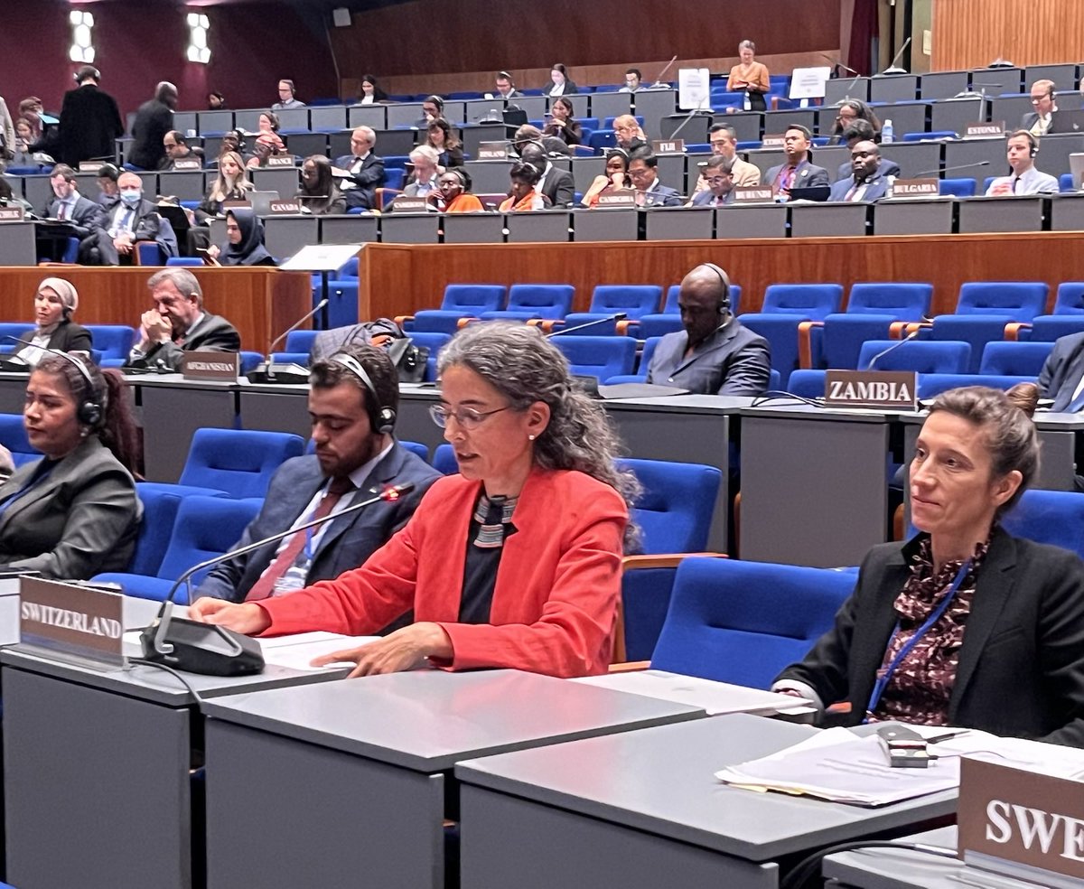 SwissAmbNL's tweet image. At #CSP-30, I reaffirmed 🇨🇭’s commitment to the @OPCW and applauded the efforts of the transitional Syrian government with the OPCW. 
I reiterated our shared responsibility to investigate credible allegations of violations of the #CWC in Ukraine and called for #accountability.