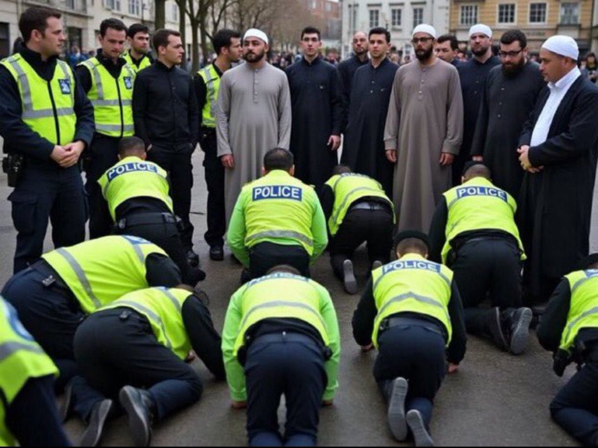 BLAIMGame's tweet image. According to AI this is what it looked like when incompetent West Midlands Police consulted their Community about policing the Macabi Tel Aviv match.