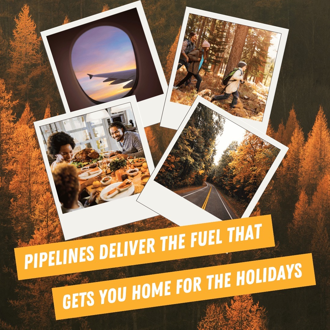 LEPipelines's tweet image. During the holiday season it’s more important than ever that Americans have access to affordable fuel. #Pipelines get you where you need to go during the holidays!