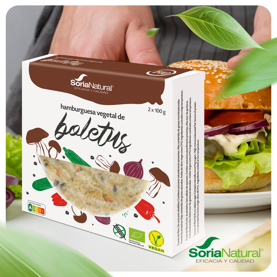 Boletus, tofu ecológico y AOVE… ¿el resultado? 🤤
¡Nuestra hamburguesa vegetal de boletus!
Prepárala y combínala con pan, lechuga, tomate...los toppings que más te gusten.
Tu burger casera...¡a tu estilo!😍😍