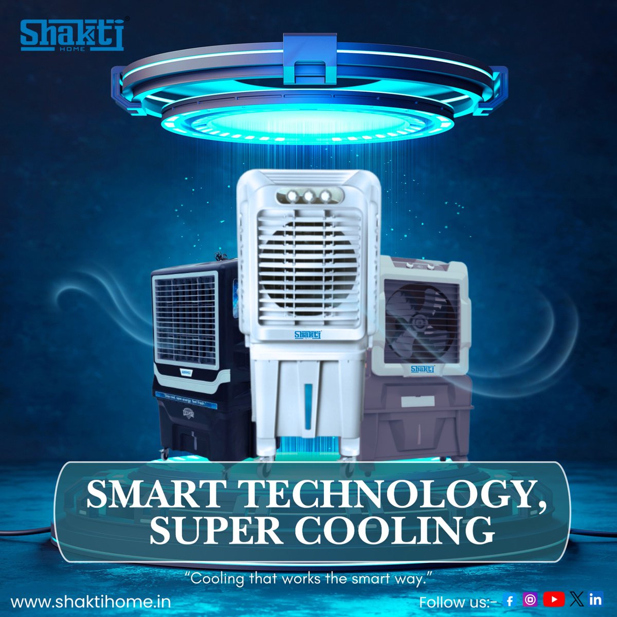 shaktihomeindia's tweet image. SMART TECHNOLOGY, SUPER COOLING ❄️
Experience “Cooling that works the smart way” with Shakti Home — where innovation meets comfort. 🌬️✨

#ShaktiHome #SuperCooling #SmartTechnology #StayCool #EnergySaving #HomeComfort #PremiumAppliances