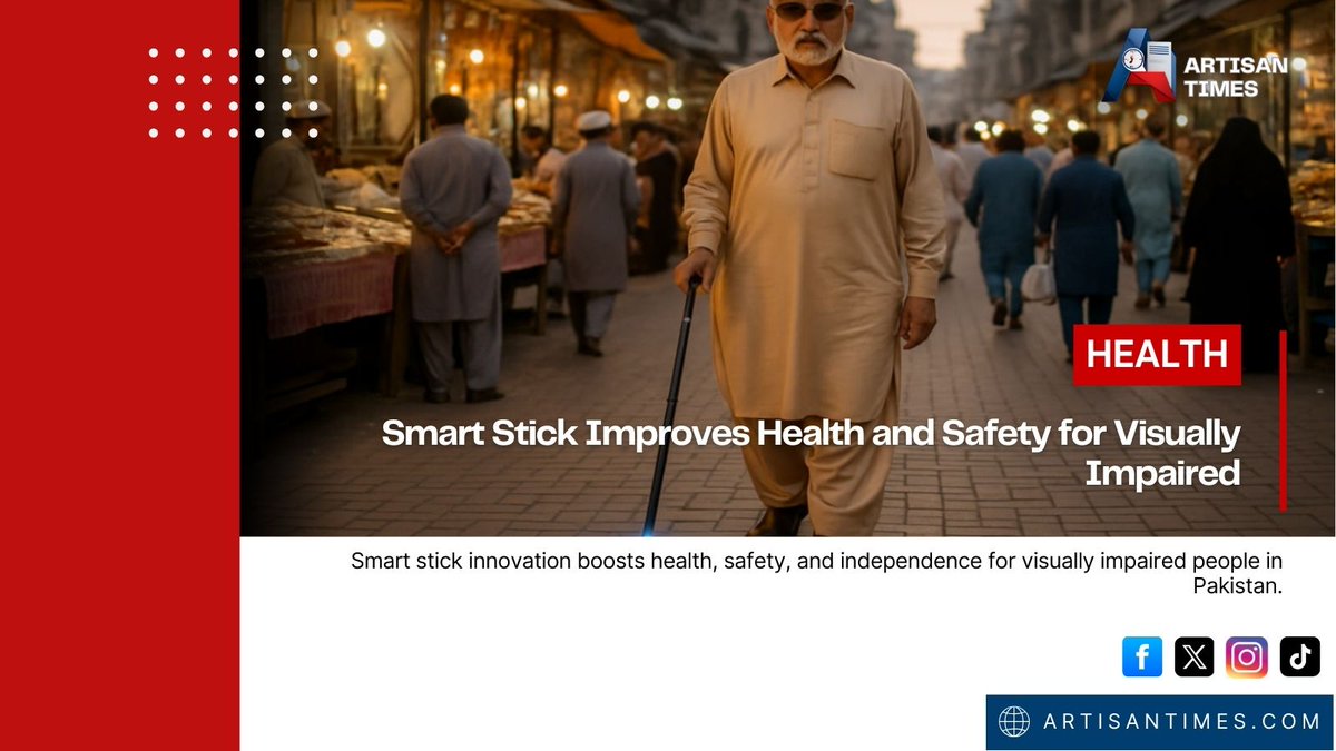 artisan_times's tweet image. &quot;Smart stick benefits: improving health, safety, and independence for visually impaired individuals. #SmartStick #AssistiveTech #Health #Accessibility”
Read more: artisantimes.com/smart-stick-im…