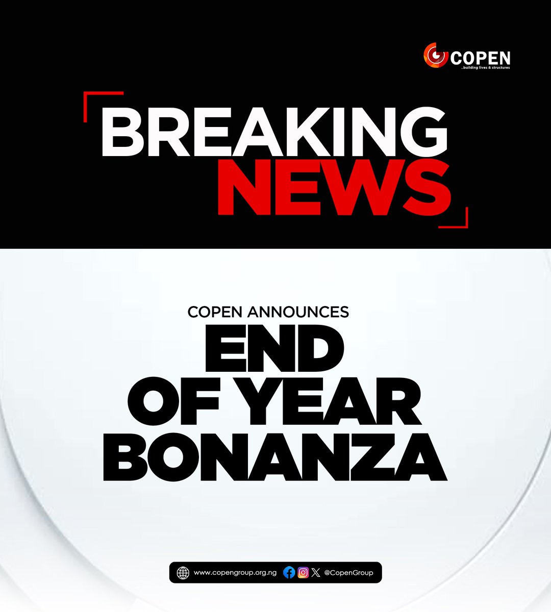 CopenGroup's tweet image. COPEN End of Year Bonanza is here!

Enjoy reduced prices on our properties, plus a free Air Conditioner with every purchase.

Grab this offer while it lasts.

Terms and Conditions Apply

Copen: #Building Lives and #Structures 

#copen #bonanza