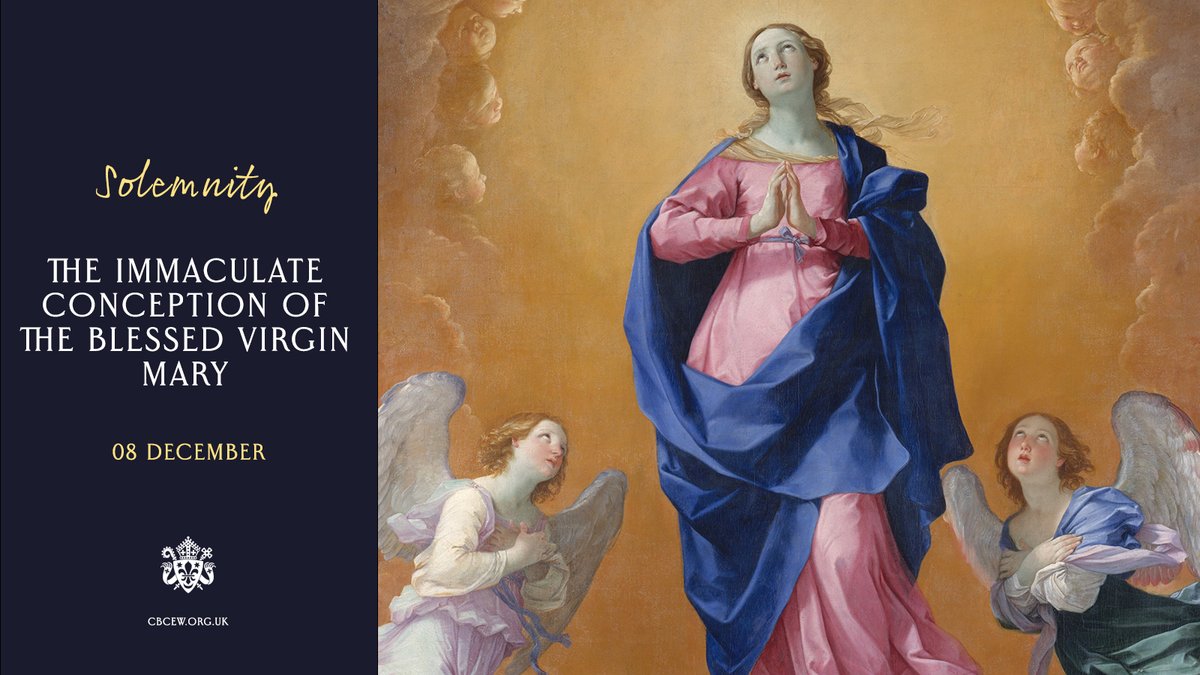 catholicEW's tweet photo. O God, who by the Immaculate Conception of the
Blessed Virgin
prepared a worthy dwelling for your Son,
grant, we pray,
that, as you preserved her from every stain
by virtue of the Death of your Son,
so, through her intercession, 
we too may be cleansed &amp; admitted to your presence https://t.co/xNjQeHB5fd