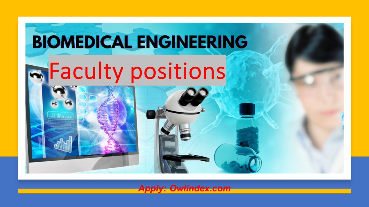 owlindex's tweet image. Faculty Roles in Biomedical Engineering:  owlindex.com/oi/HKlx7c9h

#Owlindex #BiomedicalEngineering #CareerOpportunities #FacultyJobs #ApplyNow #Research #researchers #Faculty #Assistant #Associate #FullProfessor #positions #facultyjobs #lecturer #university #Biomedical…