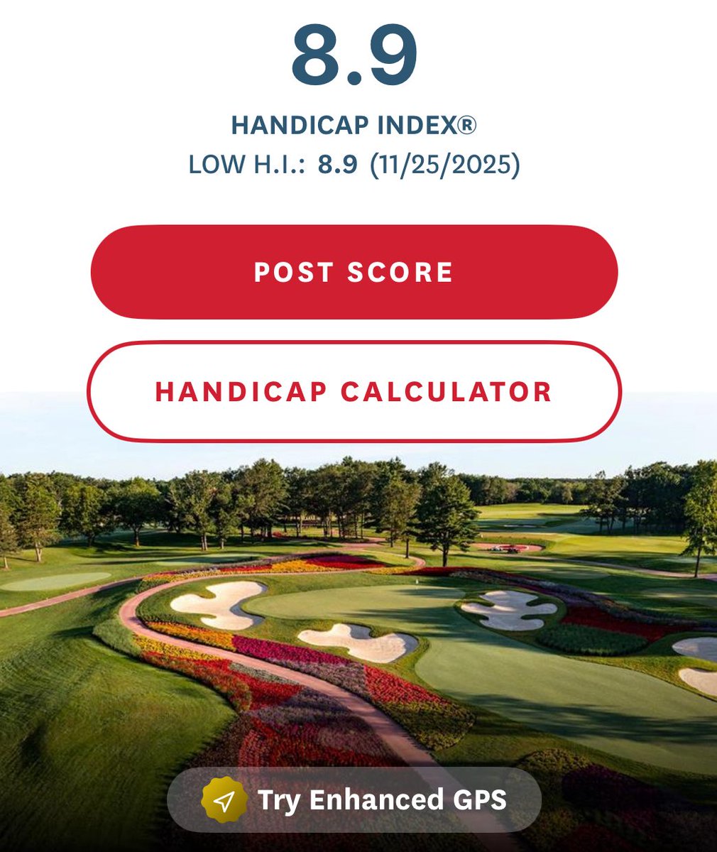 RealMcCoyGolf's tweet photo. New Index. https://t.co/OWZuxFl9Ii