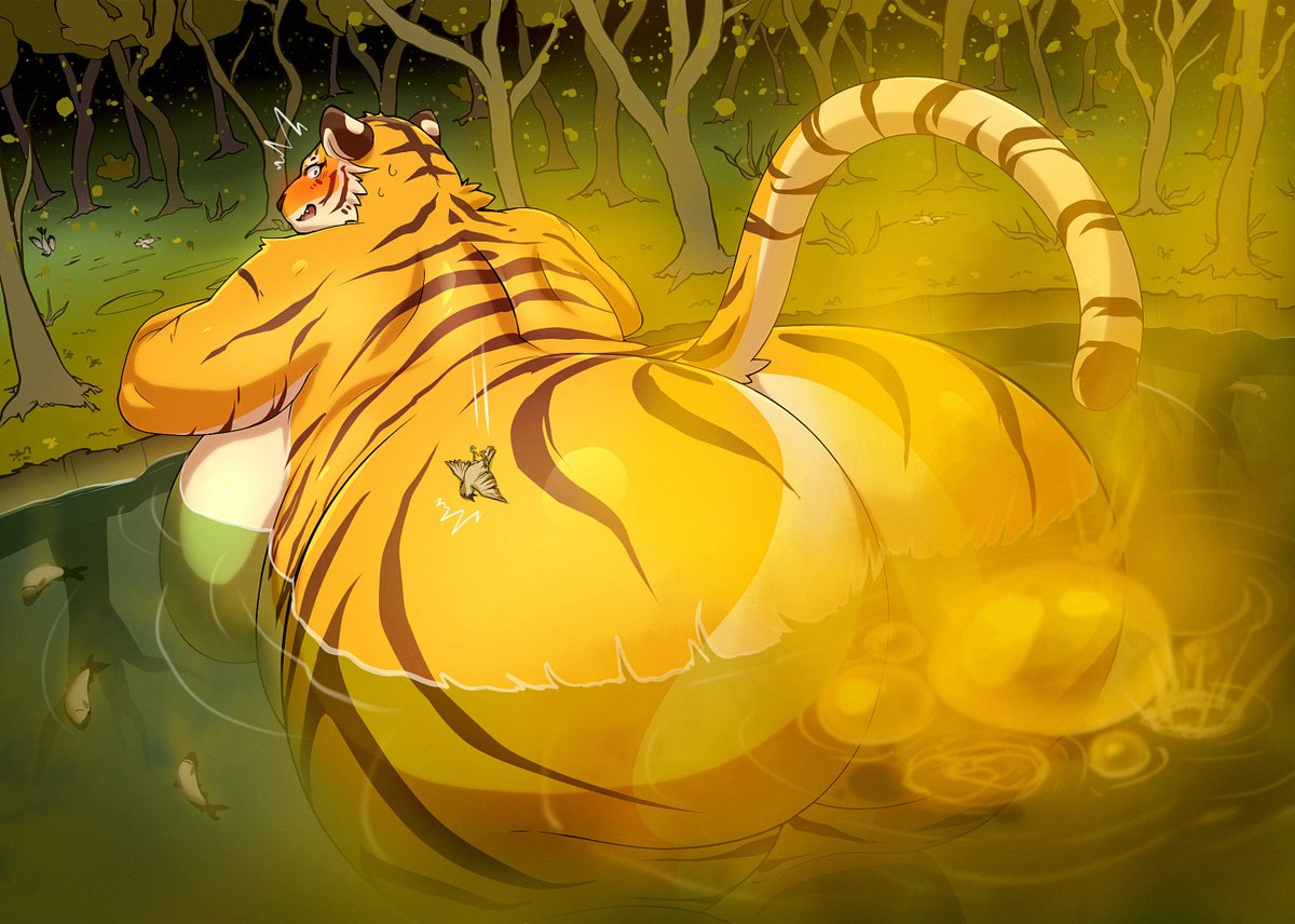 Skeb絵　デカい虎