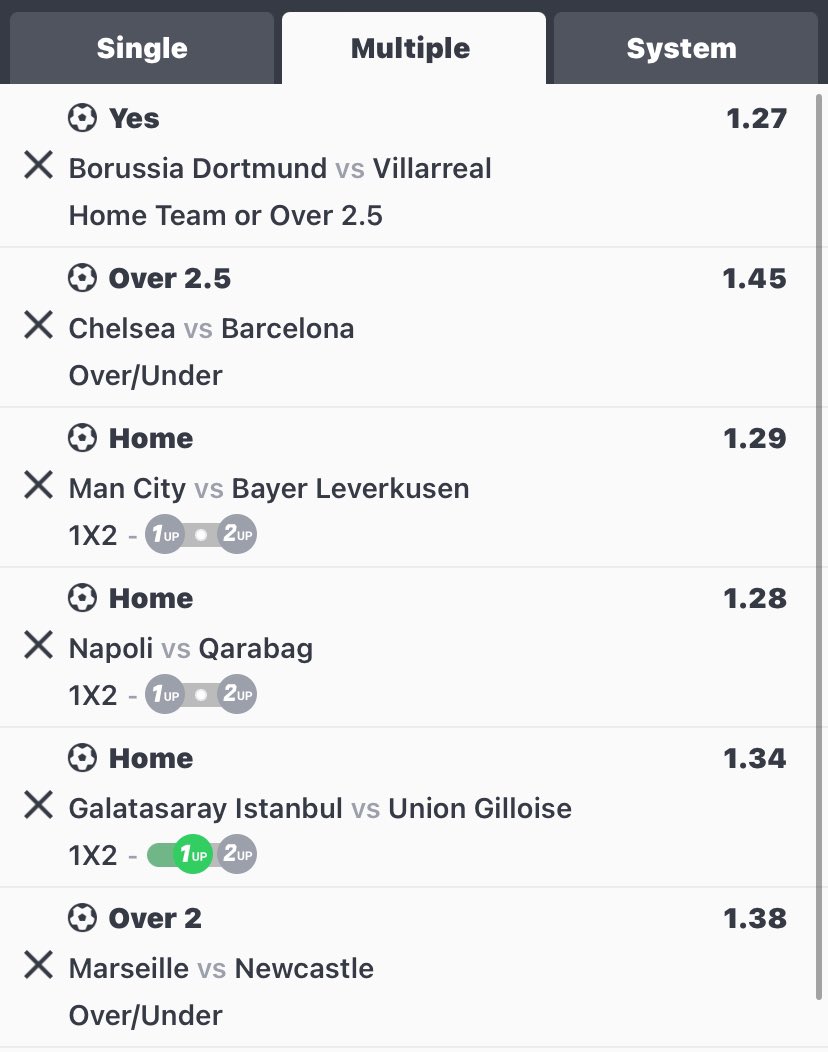 GioPredictor's tweet image. My UEFA CHAMPIONS PREDICTIONS LEAGUE FOR TODAY!
Booking code: A5T0EH