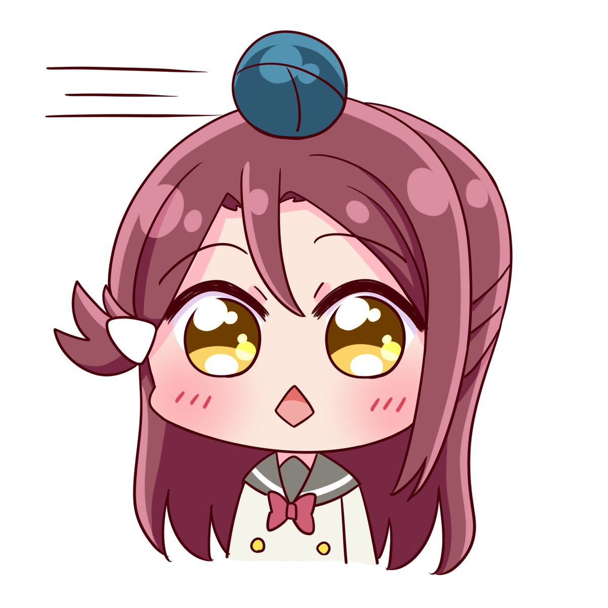 桜内梨子 「ん?」|すっぴぃ🦊僕ラブ37【きな子04】のイラスト