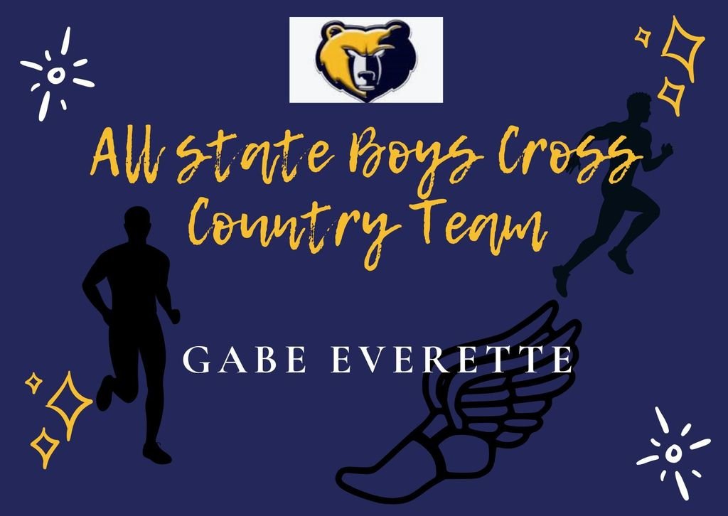 CONGRATULATIONS to our All STATE Cross Country Recipient!!!
