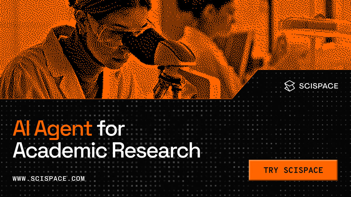 s_mohinii's tweet image. Check out the new @scispace  updates:

🔗 scispace.com/?via=mohinis

🎉 Black Friday Deal

Use codes:

🔸 MOBFD20: 20% OFF monthly Premium/Advanced
🔸 MOBFD40: 40% OFF annual Premium/Advanced

Don&apos;t miss out!

#ResearchTools #SciSpace