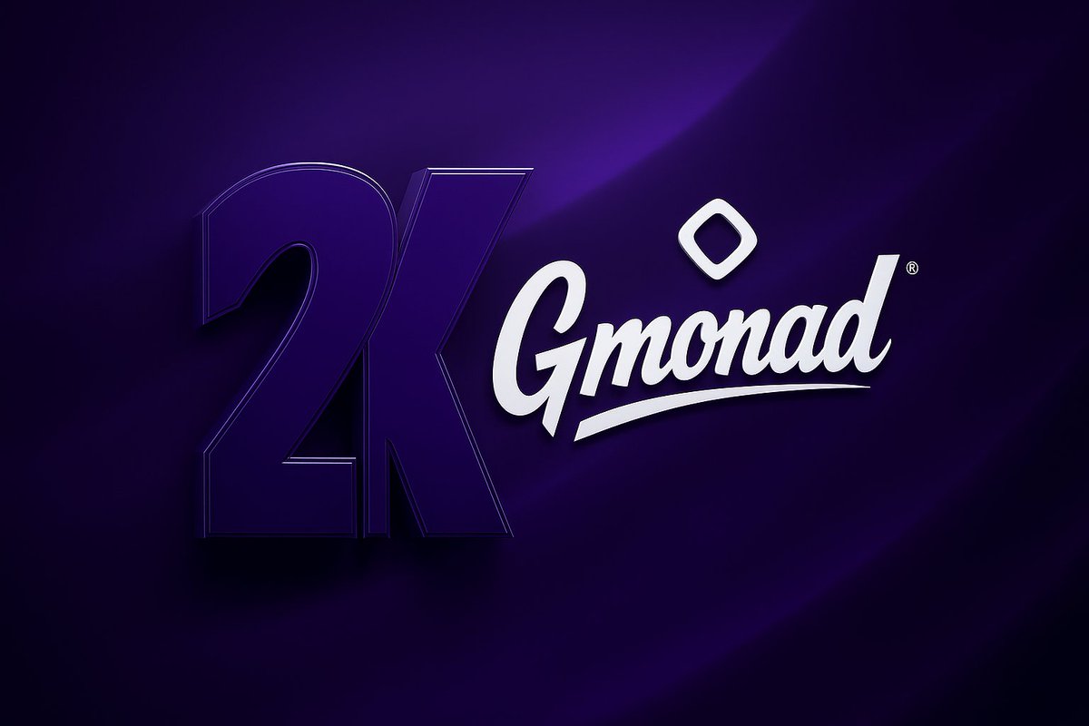 Gmonadweb's tweet image. $GMONAD holders have just surpassed 2,000! 

The Gmonad community is growing stronger every day — thank you to everyone who’s joined the journey and believed in the meme magic. @monad 
Let’s keep creating, stacking, and rocketing to the moon together! 🚀

$GMONAD — The very first…